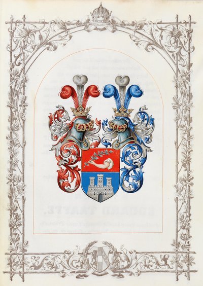 Blason du diplôme de chevalerie pour le Dr. Alois Ritter von Visini - Unbekannt Unbekannt